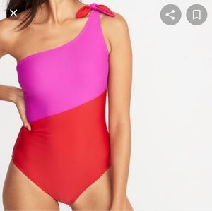 Old Navy Color Block One Piece Swim